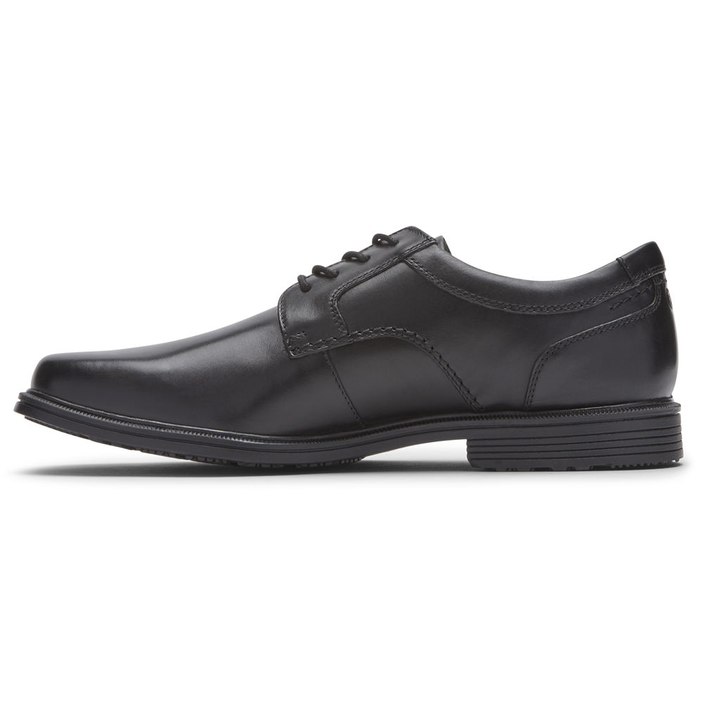 Rockport Singapore Mens Oxfords - Robinsyn Waterproof Plain Toe Black - PT1760845